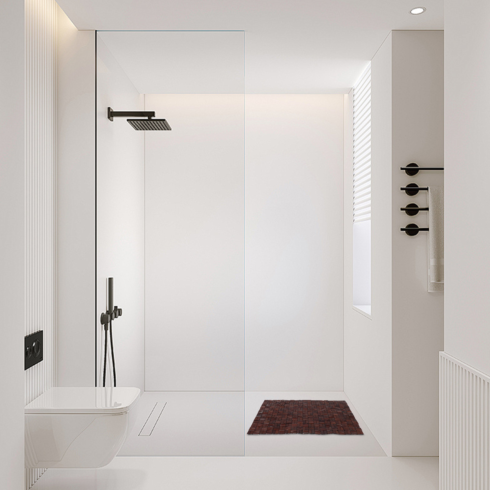 Foldable Bamboo Non Slip Bath  - Bamboo Bath Mat recension och pris