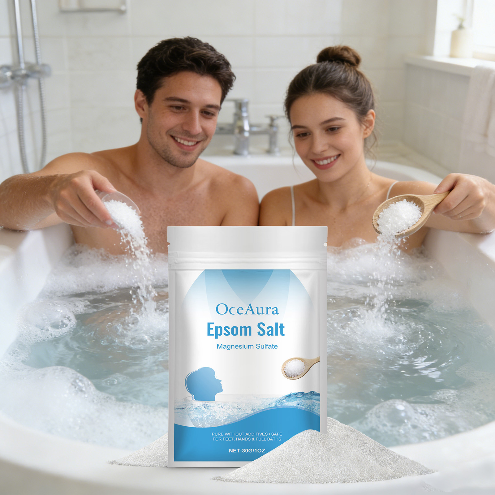 Epsom Salt with Bubbles for Ba - Bath Salts Magnesium recension och pris