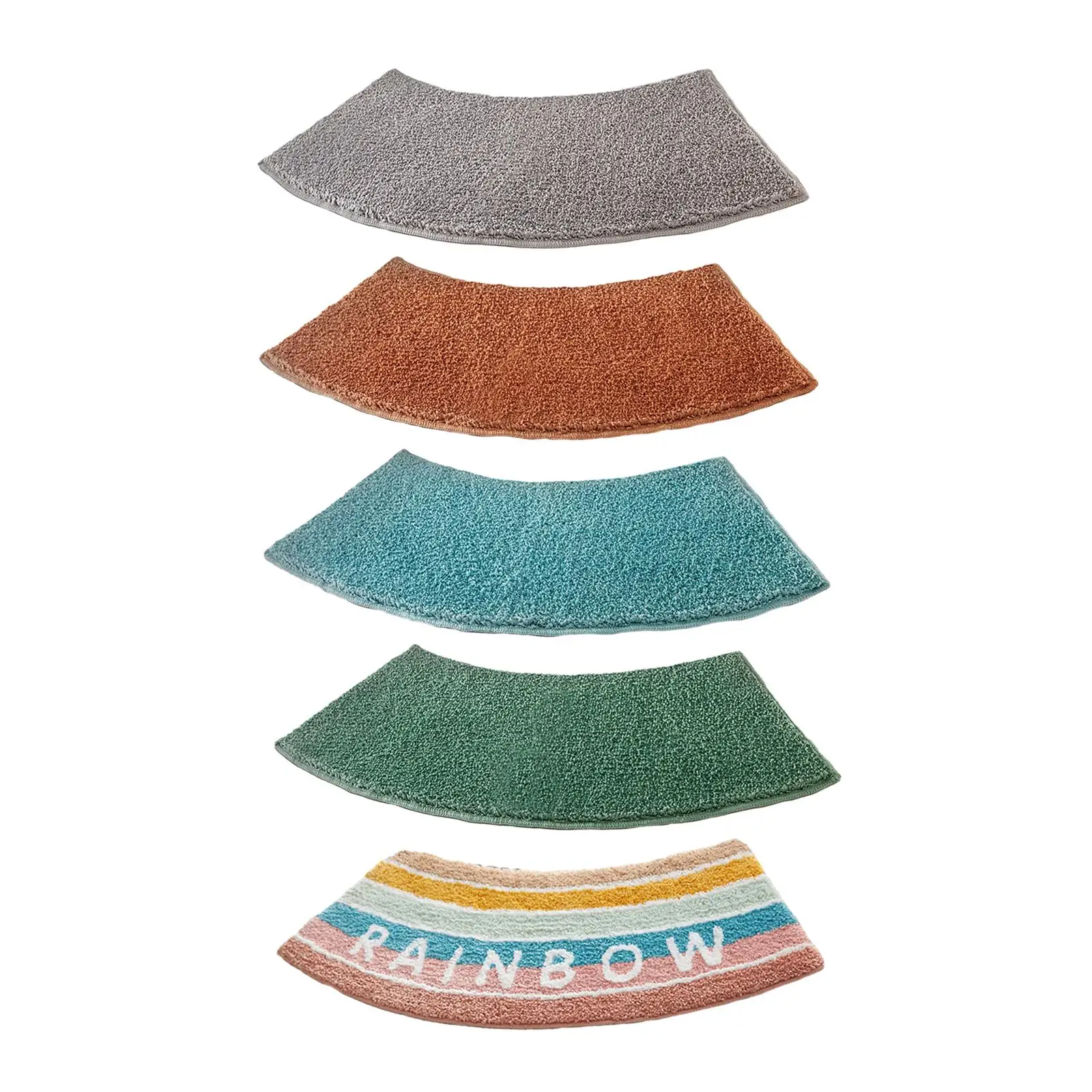 Curved Shower Mat Toilet Rug B - Bamboo Bath Mat recension och pris