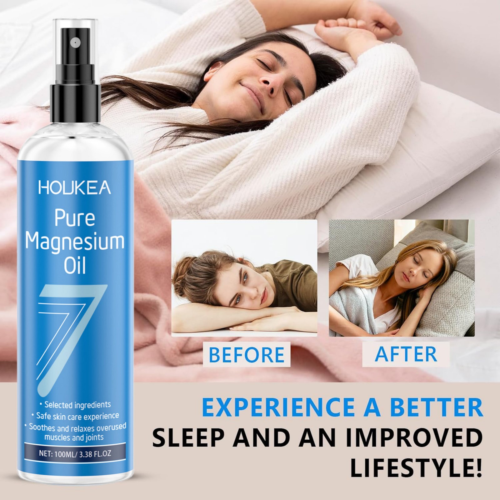 Pure Magnesium Oil Spray 100ml - Bath Salts Magnesium recension och pris