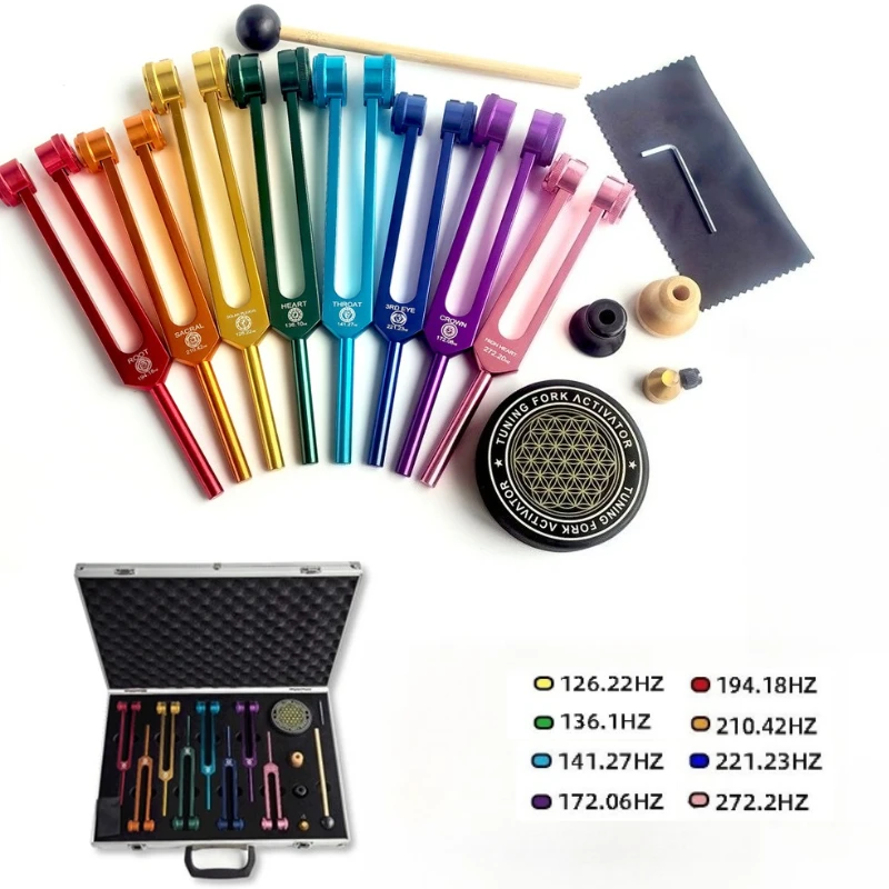 Colorful Tuning Fork Set Medit - Health & Wellness Unlimited recension och pris